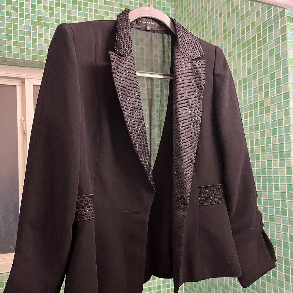 Beaded Sandra Darren Jacket Size 6